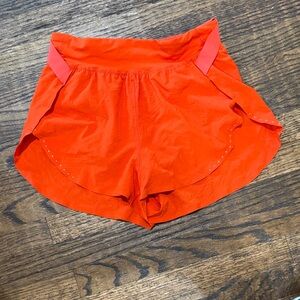 lululemon athletica Bright Orange Athletic Shorts